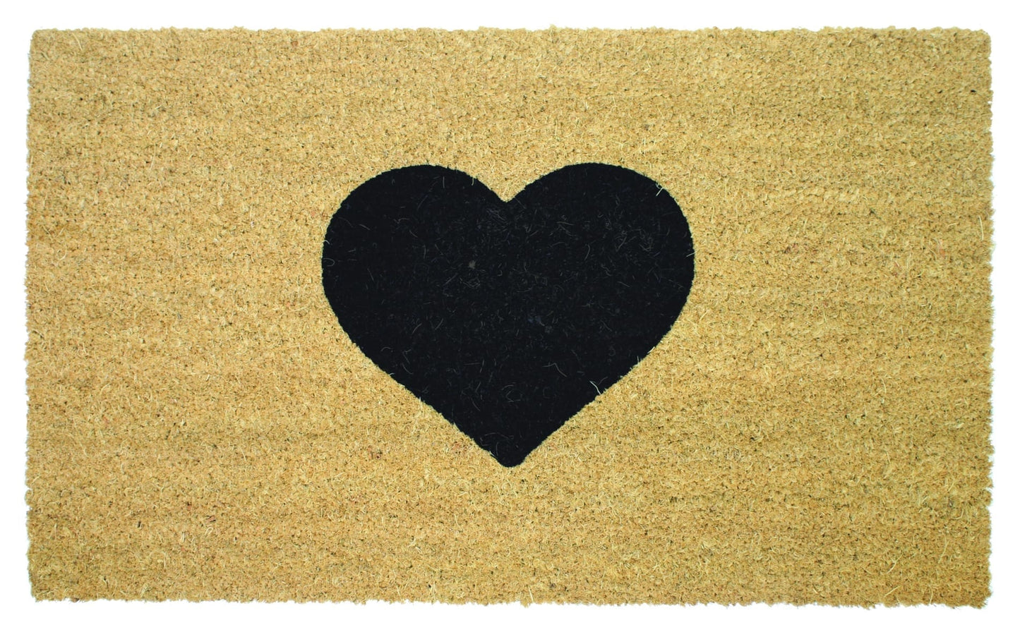 William Armes Heart Coir Mat door mat with a heart design, made from natural coir fibers, ideal for indoor or outdoor use.