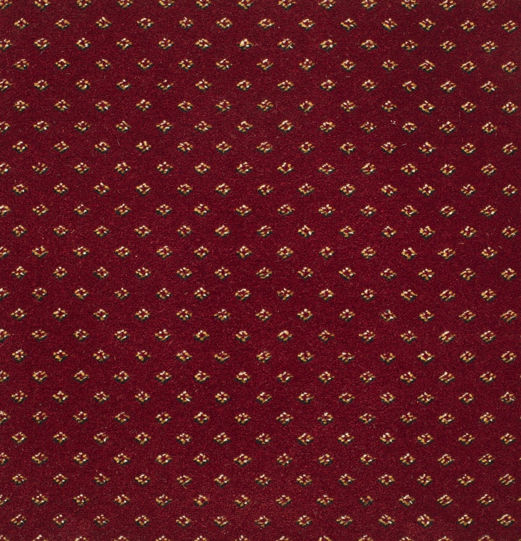 Brintons Royal Marquis Collection Royal Diamond Burgundy Red 1/50346