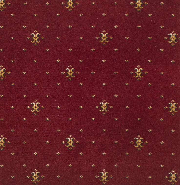 Brintons Royal Marquis Collection Royal Coronet Burgundy Red 1/50347