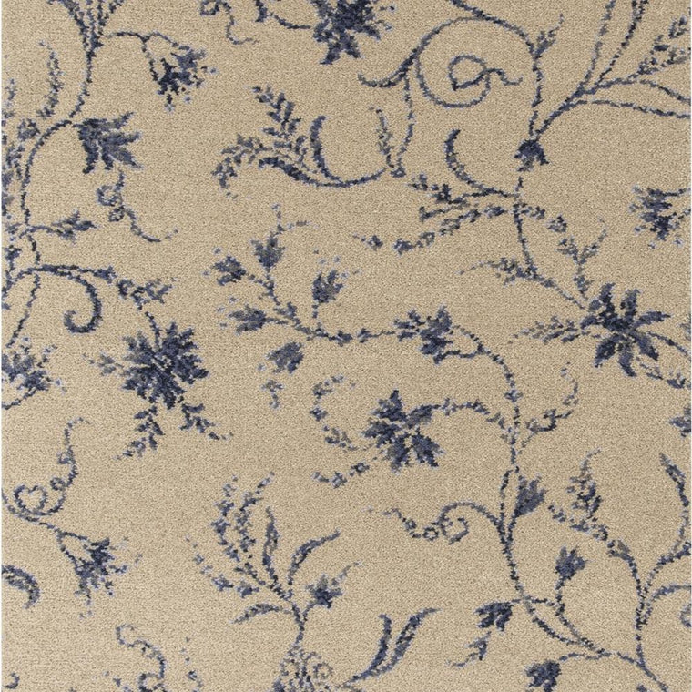 Brintons Classic Florals Nouveau Parterre Chalk Blue 13/50366