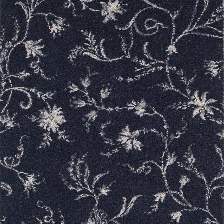 Brintons Classic Florals Nouveau Parterre French Blue 3/50366