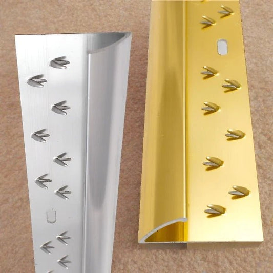 Surefit Carpets single door bar trim for carpet installation, showing the sleek, durable edge protector.