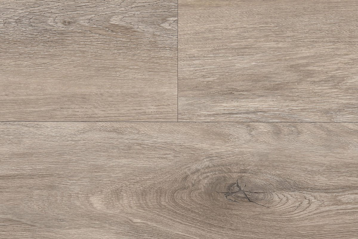 HFLOR DecoTile 30 Plank luxury vinyl tile (LVT) showcasing wood-like planks with natural grain and warm brown tones.