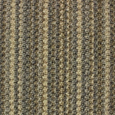 Telenzo Barbican Carpet with intricate geometric pattern in neutral tones, showcasing a plush, soft texture suitable for living rooms.