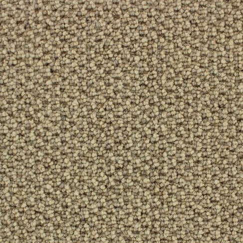 Telenzo Barbican Carpet with intricate geometric pattern in neutral tones, showcasing plush texture and high-quality craftsmanship.