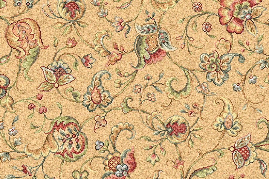 Ulster Glenavy Floral Axminster Carpet showcasing intricate floral patterns and rich colors, ideal for elegant interior decor.