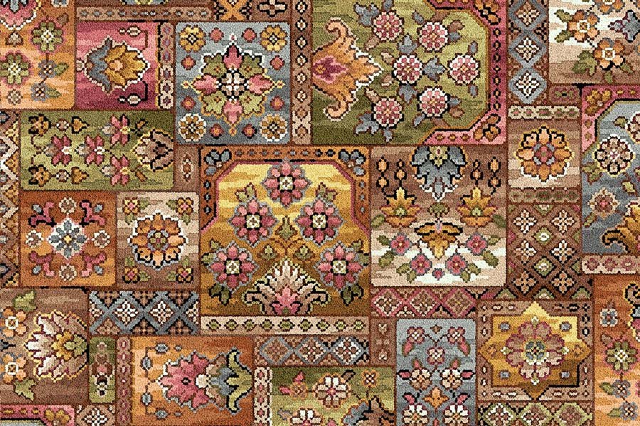 Ulster Glenavy Abstract Axminster Carpet with vibrant, modern pattern for stylish home flooring.
