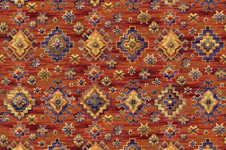 Ulster Glenavy Abstract Axminster Carpet showcasing a colorful, modern design with intricate patterns and plush texture.