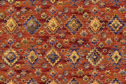 Ulster Glenavy Abstract Axminster Carpet showcasing a colorful, modern design with intricate patterns and plush texture.