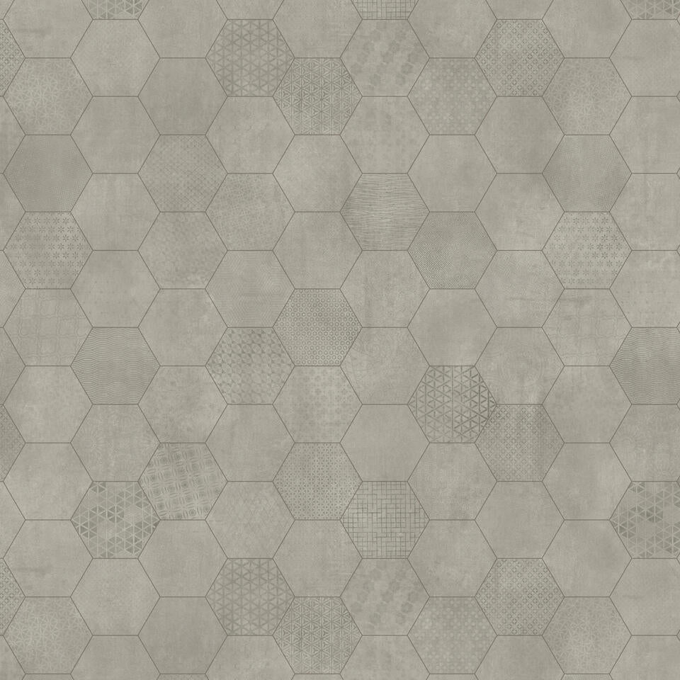 Townhouse Henna Hex Tile Vinyl flooring by Rhinofloor, showcasing a stylish hexagon pattern in warm henna tones.