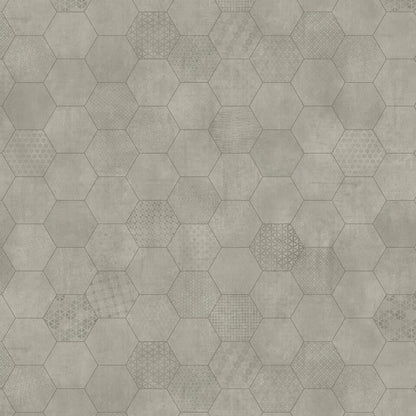 Townhouse Henna Hex Tile Vinyl flooring by Rhinofloor, showcasing a stylish hexagon pattern in warm henna tones.