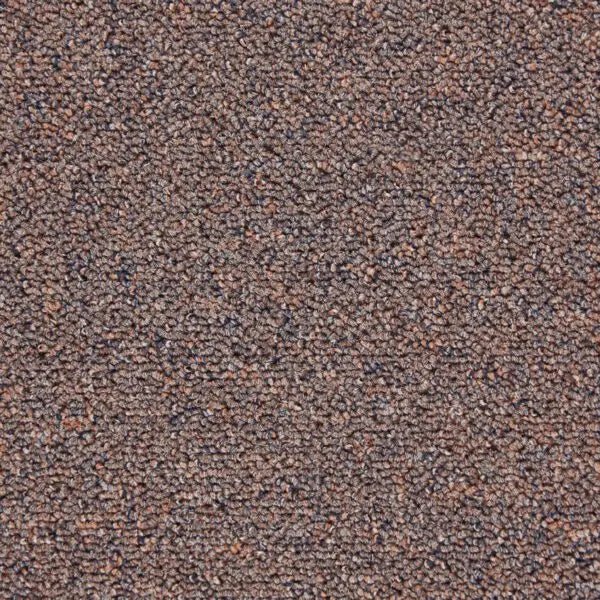 JHS Carpets Rimini Tile Loop Pile Carpet Tiles in neutral tones, showcasing textured loop pile surface and modular layout.