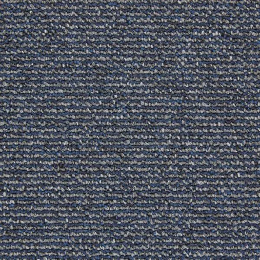 JHS Carpets Rimini Stripe Loop Pile Carpet Tiles in modern striped pattern, showcasing durable, textured loop pile surface for flooring.