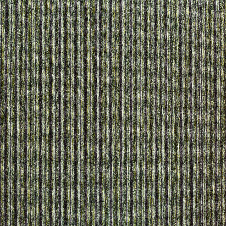 Burmatex Tivoli Multiline Carpet Tiles in various shades, showing textured surface and modular design for modern flooring.