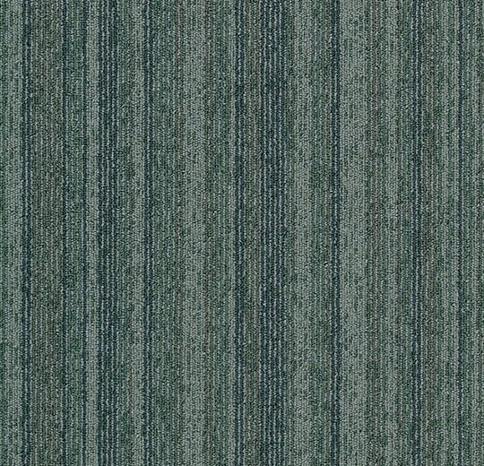 Forbo Tessera barcode pattern carpet tiles showing a close-up of the textured, multicolored design on a tiled floor surface.