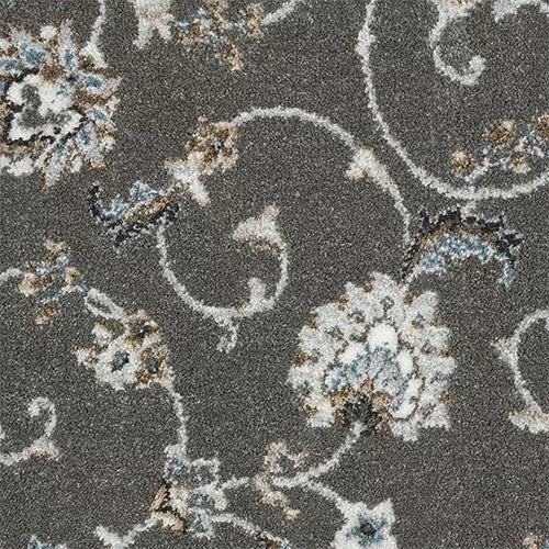 Abingdon Flooring Chartwell Stainfree Wilton carpet with intricate patterned design and plush texture in a neutral color.
