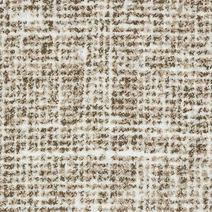 Abingdon Flooring Blenheim Stainfree Wilton carpet with intricate floral pattern in neutral tones, showcasing high-quality woven design.