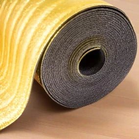 Surefit Carpets Acoustic Gold 3mm laminate underlay, showing the textured foam material for soundproofing and underfloor support.