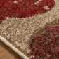 Oriental Weavers Portland Rug 7155Q showcasing a modern geometric pattern in neutral tones, suitable for living room or bedroom decor.