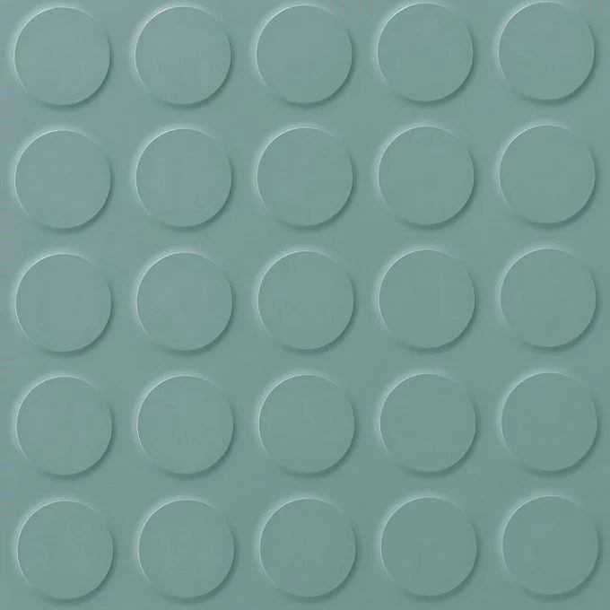 Polyflor SaarFloor Noppe Stud Rubber Flooring with textured surface and interlocking design for durable gym or industrial use.