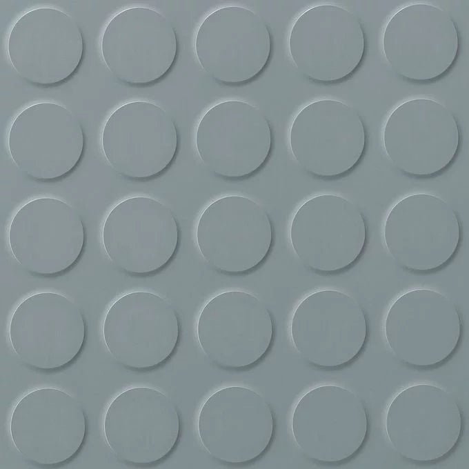 Polyflor SaarFloor Noppe Stud rubber flooring with textured surface, ideal for gym or industrial flooring applications.