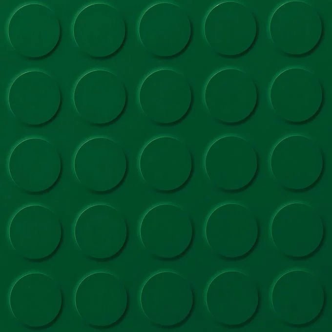 Polyflor SaarFloor Noppe Stud Rubber Flooring showing textured, durable rubber surface with raised stud pattern for safety and traction.