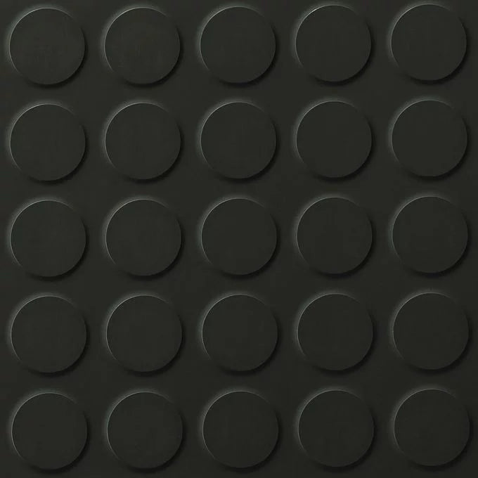 Polyflor SaarFloor Noppe Stud rubber flooring with textured surface, ideal for gym and industrial flooring applications.