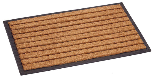 William Armes Tuffridge Door Mat with textured rubber backing and decorative design for indoor or outdoor entryways.