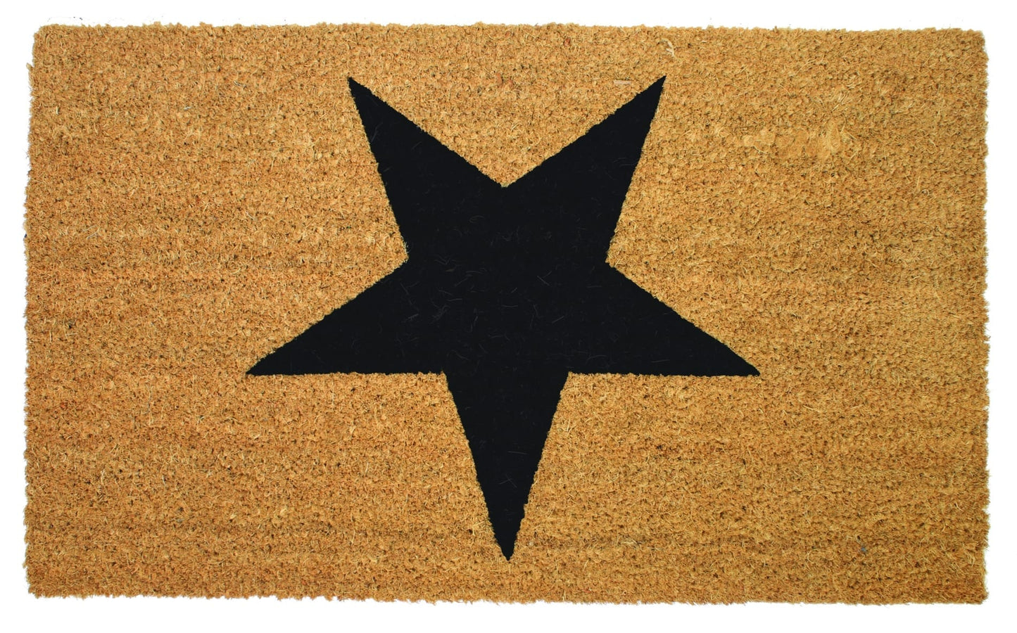 William Armes star coir door mat with star pattern, durable natural fiber, ideal for outdoor entryways.