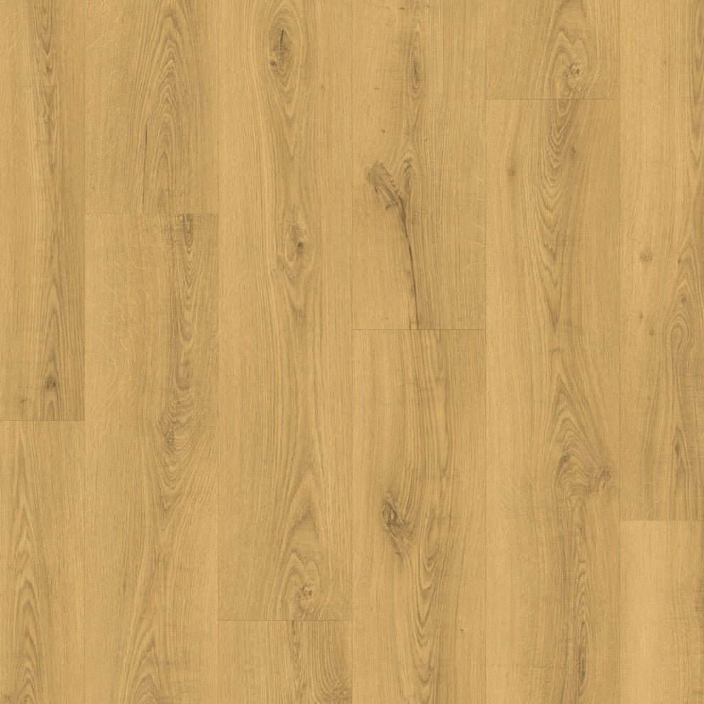 Quick-Step Classic laminate flooring planks with a natural wood finish and smooth surface texture.