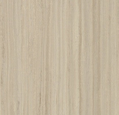 Forbo Marmoleum Linear Striato linoleum flooring with a modern, linear design in earthy tones, showcasing durable natural surface.