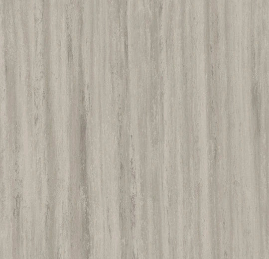 Marmoleum Linear Striato linoleum flooring by Forbo, showing a close-up of the textured, linear patterned surface in neutral tones.
