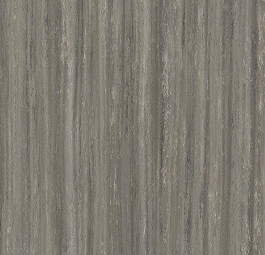 Forbo Marmoleum Linear Striato linoleum flooring with sleek, linear pattern in neutral tones, showcasing durable, eco-friendly surface.