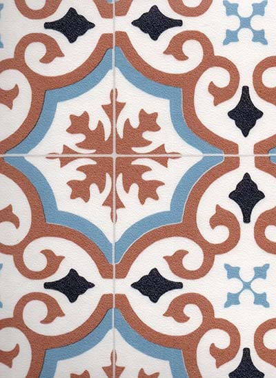 Fabtex Abstract Tile Vinyl Flooring - Surefit CarpetsDoncaster