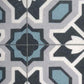Surefit Carpets Trendtex geometric tile vinyl flooring with bold, colorful pattern and textured surface.