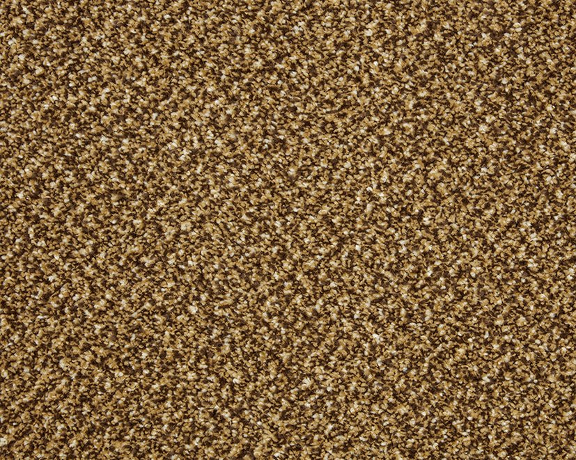 Primo Tweed Easy Clean Carpet by Cormar Carpet Co, showing a close-up of the textured, beige and brown woven carpet surface.