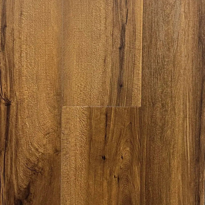 Spire Estyle Symphony Plank LVT flooring with wood-like finish, showcasing the textured surface and natural oak color.
