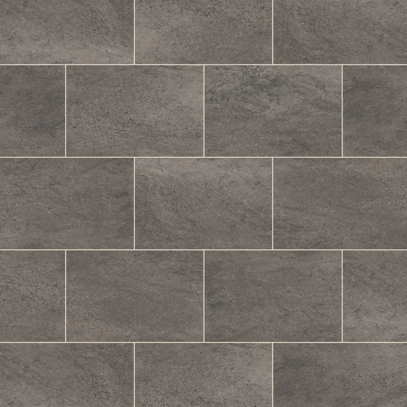 Karndean Knight Tile stone effect luxury vinyl tile flooring showing gray and beige stone pattern for durable home or commercial use.