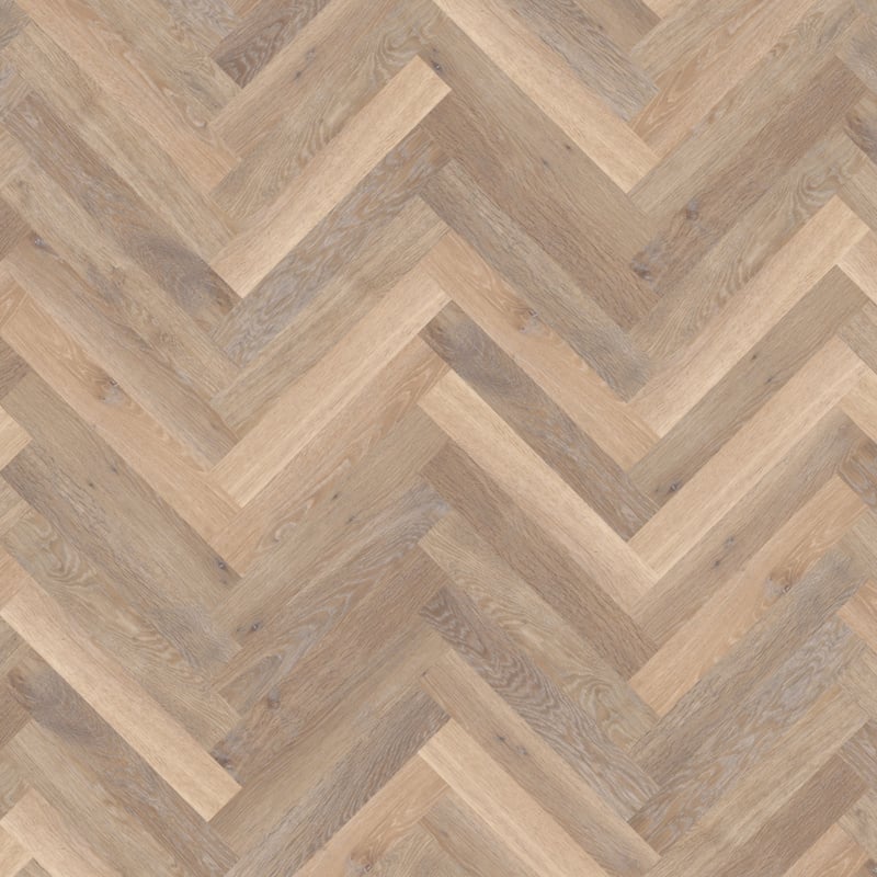 Karndean Designflooring Knight Tile Parquet LVT flooring showing a close-up of wood-like parquet pattern in natural tones.