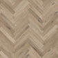 Karndean Knight Tile Parquet LVT flooring showing intricate wood grain pattern and warm wood tones in a close-up image