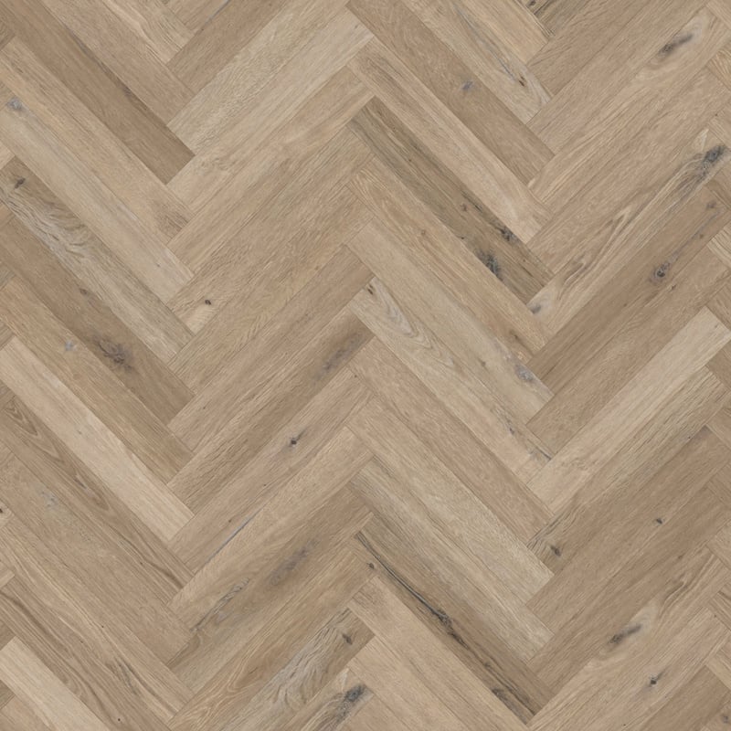 Karndean Knight Tile Parquet LVT flooring showing intricate wood grain pattern and warm wood tones in a close-up image
