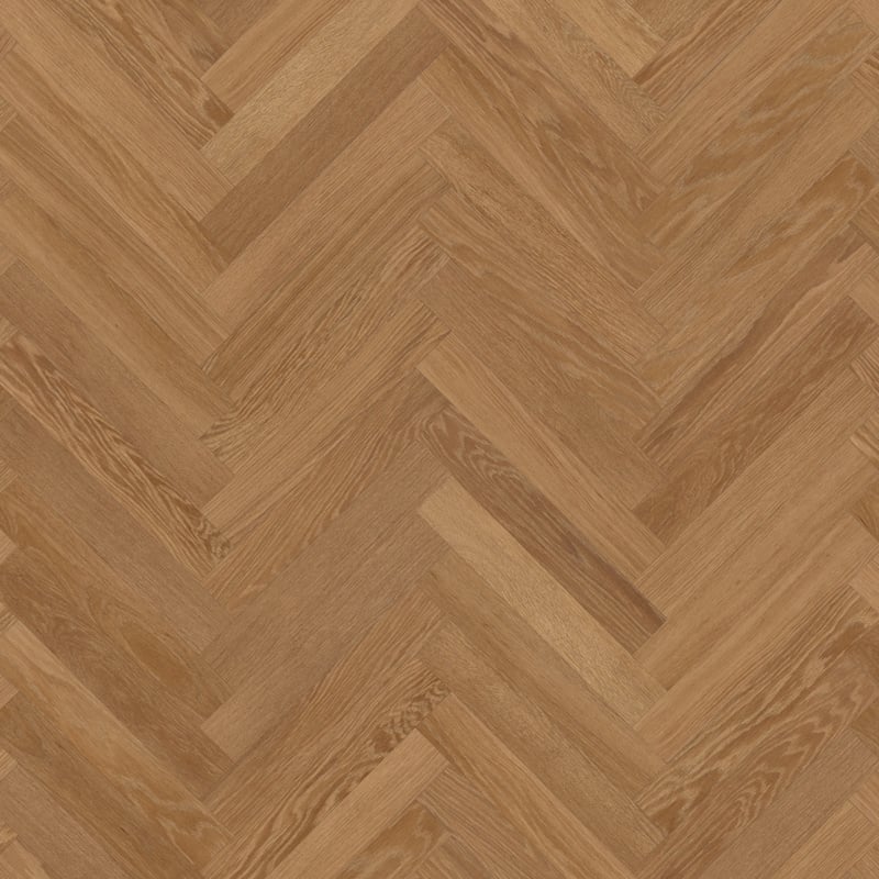Karndean Knight Tile Parquet LVT flooring in natural wood finish showcasing detailed wood grain pattern and classic parquet design.