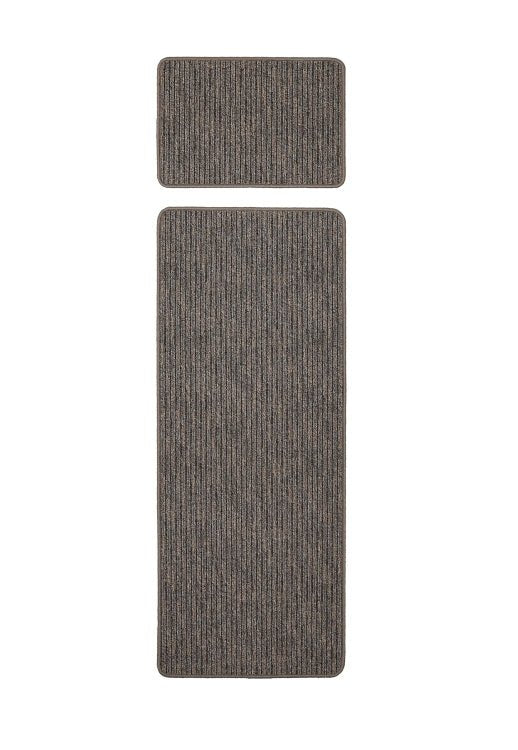 Surefit Carpets Geneva Multistripe Rug featuring vibrant multicolored stripes on soft woven fabric.
