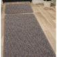 Surefit Carpets Geneva Multistripe Rug with vibrant multicolored stripes on a soft woven surface.