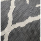 Surefit Carpets Alfresco Reverse Diamond Rug with geometric diamond pattern in neutral tones, plush textured surface.
