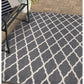 Surefit Carpets Alfresco Reverse Diamond Rug featuring a stylish geometric diamond pattern in neutral tones.
