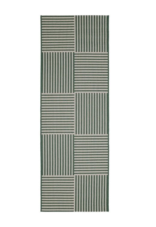 Colorful County Multi Stripe Rug by Surefit Carpets featuring vibrant horizontal stripes on a soft woven surface.
