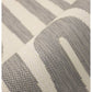 Surefit Carpets County Zebra Rug showcasing black and white zebra stripe pattern on soft woven material.