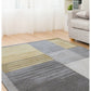 Melrose Horizon Overgeo Rug featuring geometric patterns in neutral tones, ideal for modern living room or bedroom decor.