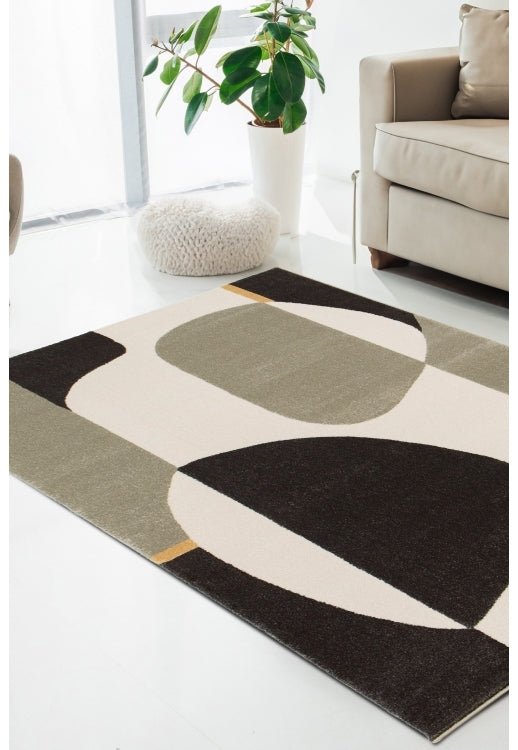 Surefit Carpets Milan Bold Abstract Rug with vibrant geometric pattern and soft pile, ideal for contemporary living spaces.